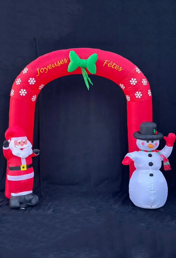 Arche de Noël décorative pour événements et animations festives