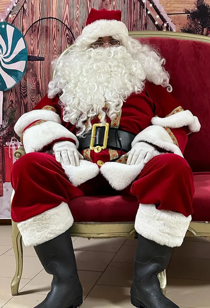 Déguisement de Père Noël professionnel pour animations de Noël