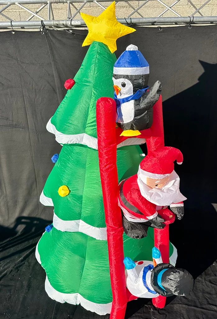 Sapin de Noël gonflable géant pour décoration événementielle