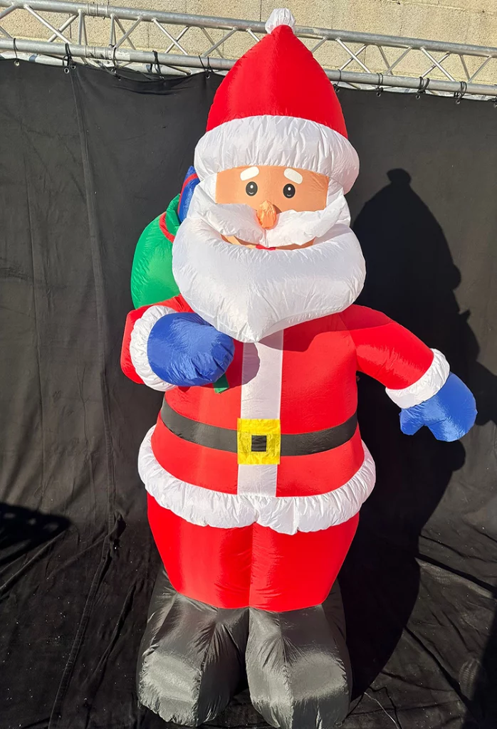 Père Noël gonflable géant pour décoration de Noël en extérieur